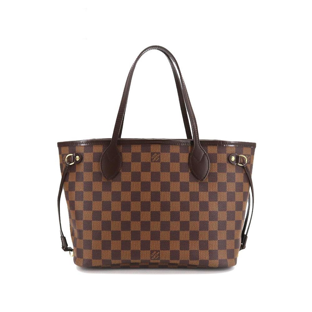 Louis Vuitton Damier Neverfull PM Tote Bag Ebene Brown